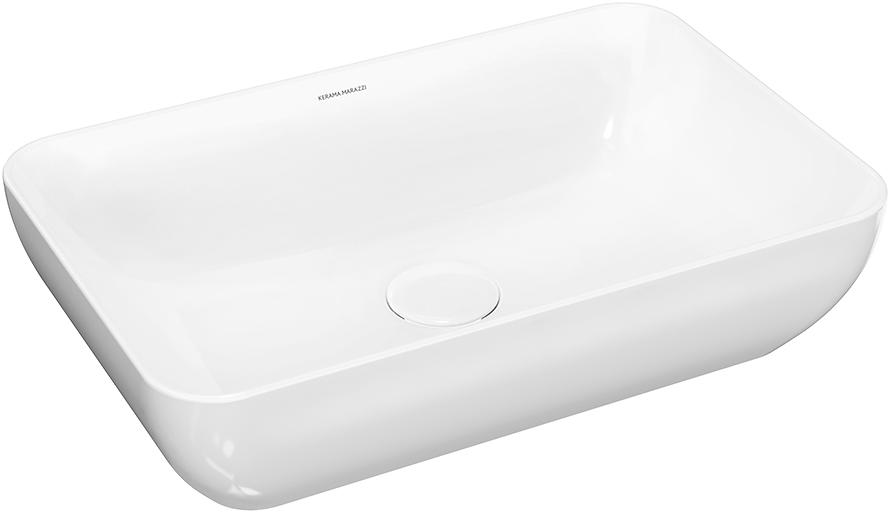 Раковина PLAZA 55х36 см накладная без отверстия под смеситель