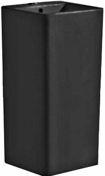 Раковина прямоугольная напольная 40 х 40 х h83,5 см, цв.черный матовый ZZ