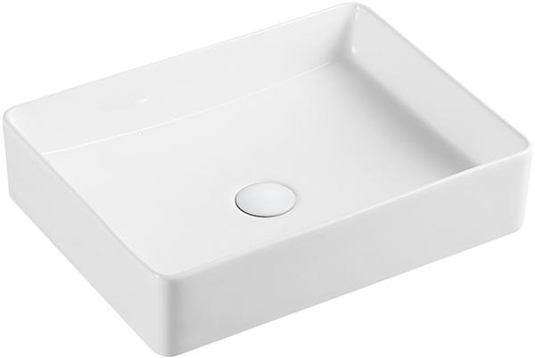 Раковина чаша AVS-82174-MW, 600*405*110 мм, БЕЗ отверстия под смеситель, БЕЗ слива-перелива, цв. белый мат. ZZ