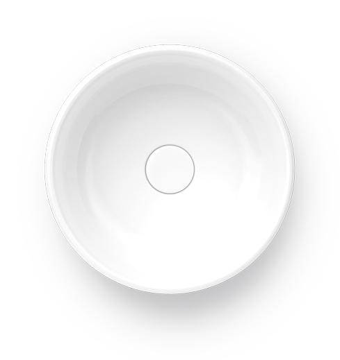 Раковина-чаша CIRCO накладная 36, белая глянцевая