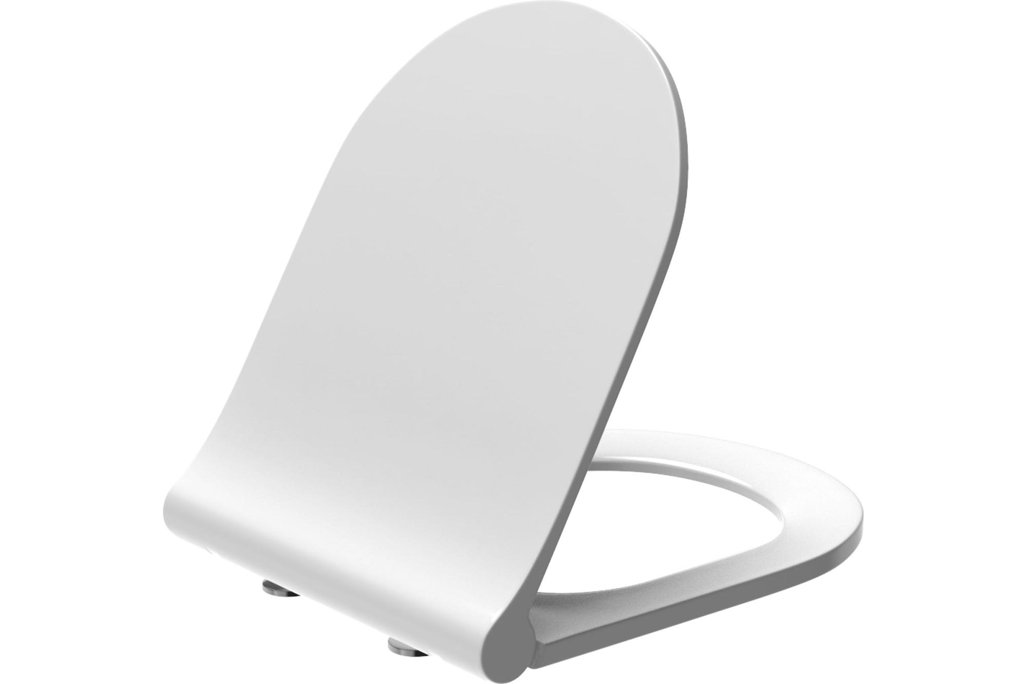 Крышка-сиденье для унитаза Logan, микролифт, дюропласт, цв.белый