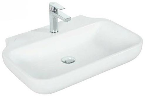 Раковина-чаша накладная Free 65x45 см см, с отверстием для смесителя, белая KL