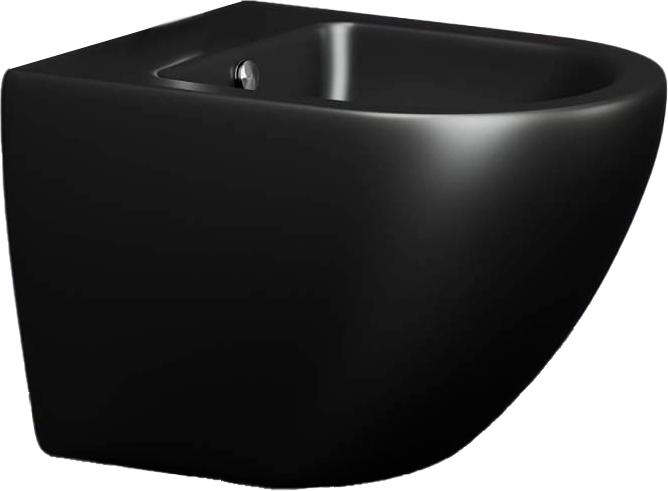 Биде подвесное Metropol 49x36.5x33 см, крепеж в комп,цвет  черный матовый ZZ