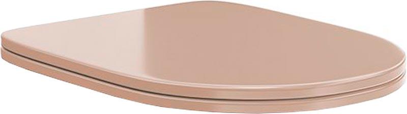 Крышка-сиденье Pompei с микролифтом Soft close + Clip up, крепеж в комплекте, цвет камео бежевый глянцевое ZZ
