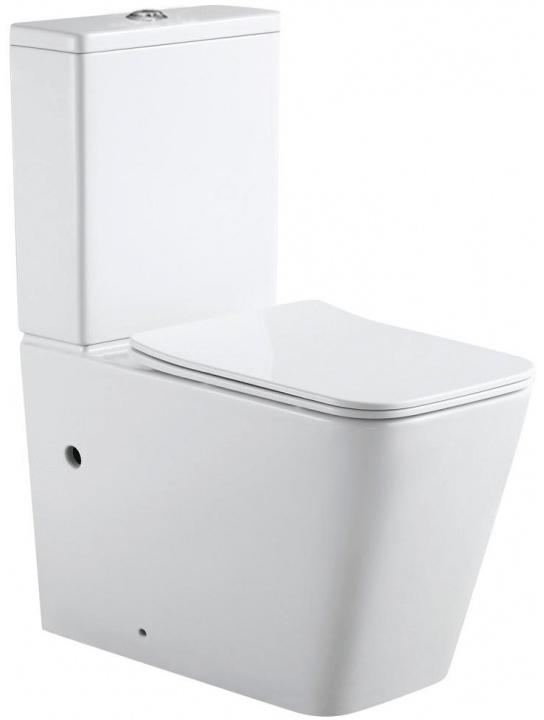 Чаша напольного унитаза Aquanet Rimless Tavr 2.0 C1 LX-2905, сиденье с микролифтом в компл., БЕЗ бачка арт 243543 цв. белый ZZ