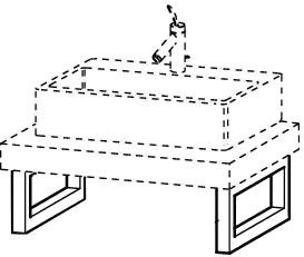 Полотенцедержатель-консоль для крепления столешницы, X-Large ZZ