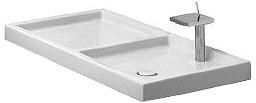 Раковина 110х57 см, с крепежом, без перелива, Starck Х ZZ