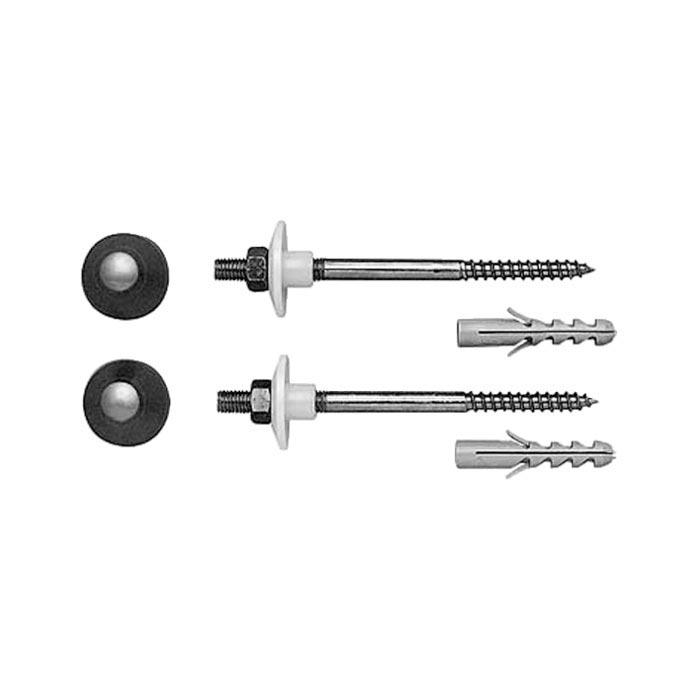 Крепление для подвесного унитаза и биде, колпачки цв. хром, Duravit ZZ