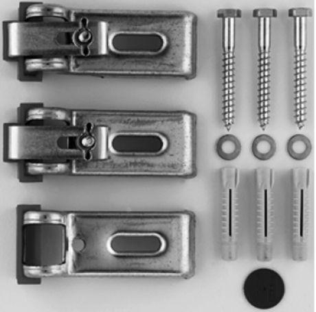 Коплект крепёжный (анкер комплект 3шт.) для крепления и опоры ванн и поддонов к стене, Duravit ZZ