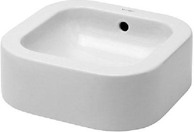 Раковина 400х400мм с переливом без отверстия д/смес., Happy D ZZ