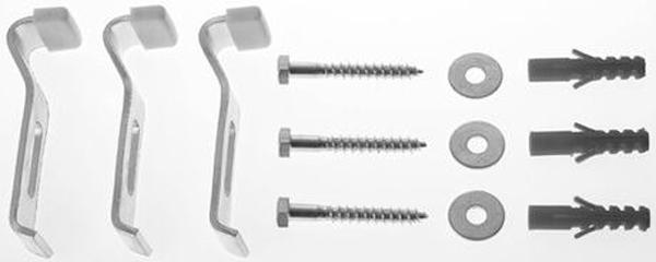 Коплект крепёжный (анкер комплект 3шт.) для крепления и опоры ванн и поддонов к стене, D-Code ZZ