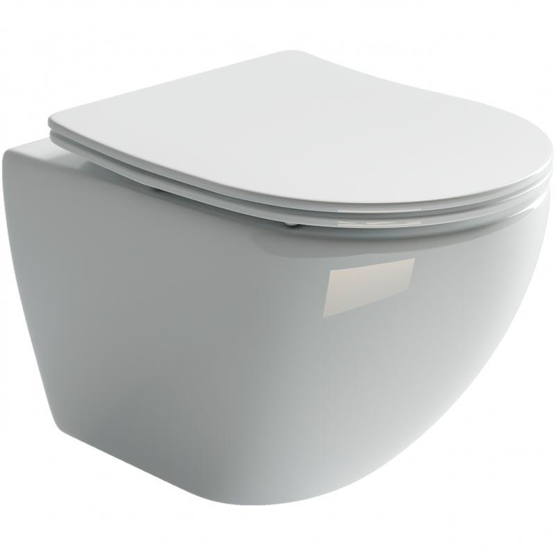 Унитаз подвесной Metropol, безободковый, крышка микролифт в комплекте  ZZ