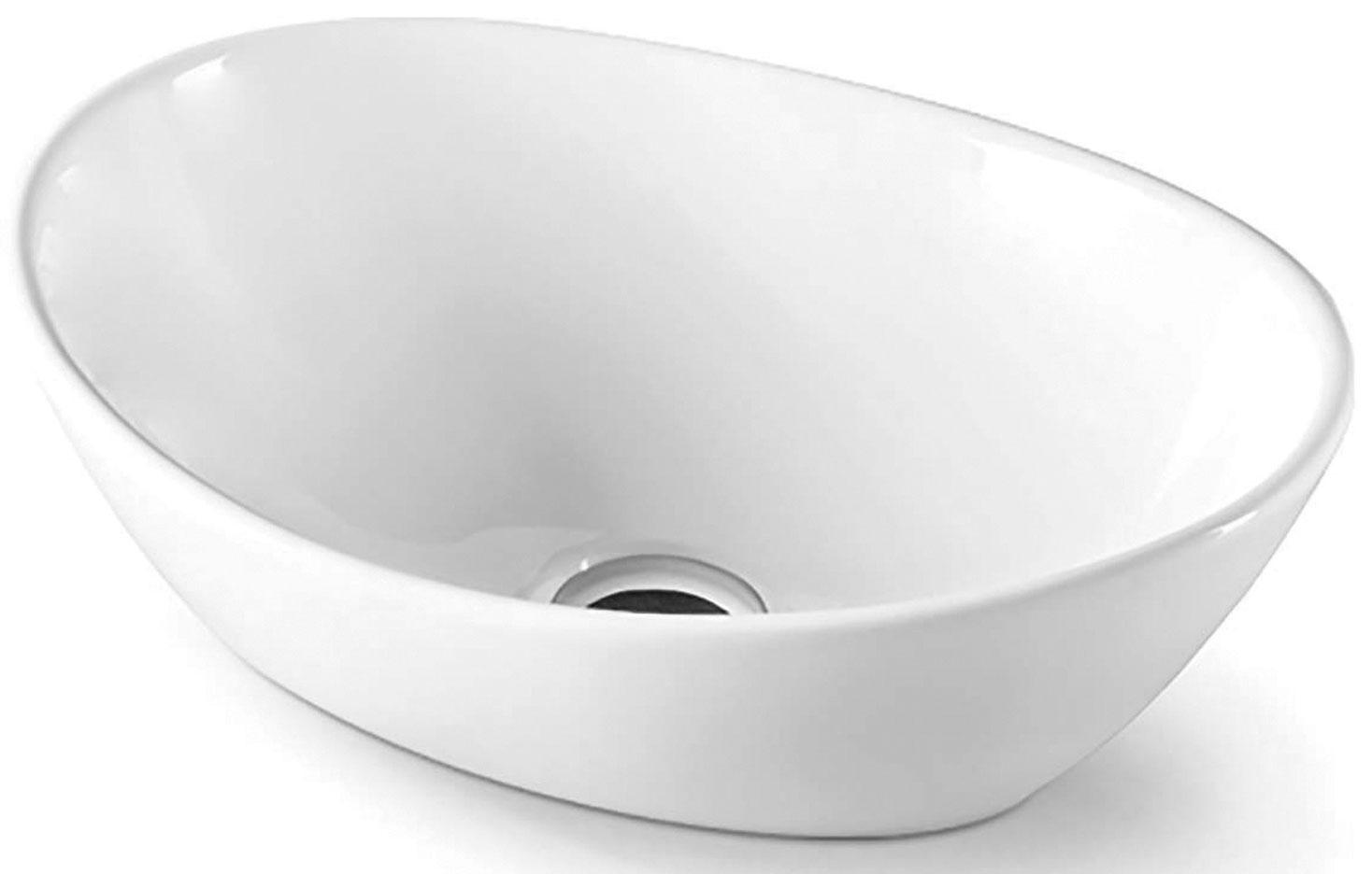 Раковина-чаша Ceramica Nova Element CN6016, 40,5x33 см, БЕЗ отверстия под смеситель, БЕЗ донного клапана, цв. белый, ZZ