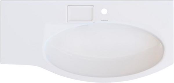 Раковина мебельная 100 см, для тумбы "Riva", правая