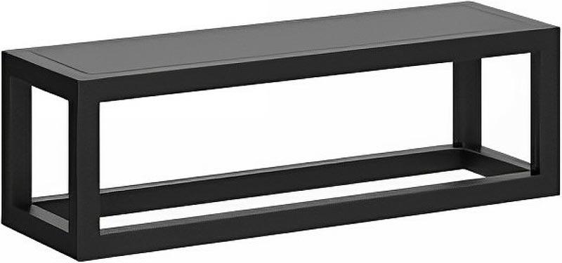 Полка PLAZA Next металлическая с крышкой 35 черный матовый ZZ