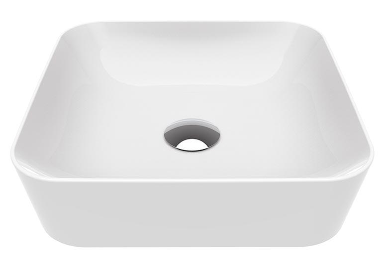 Раковина-чаша накладная Ultra 40x40 см см, БЕЗ отверстия для смесителя, цв.белый KL