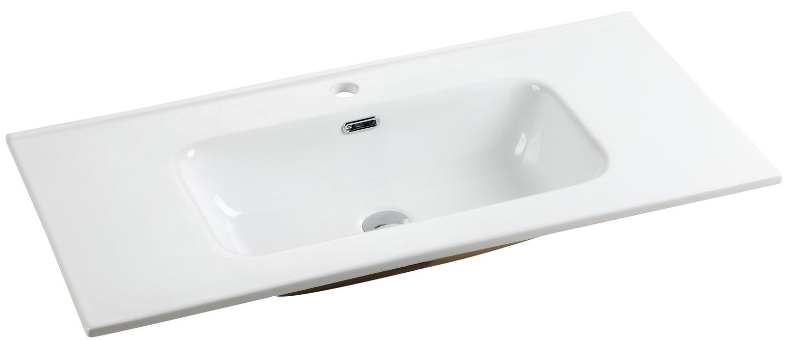 Раковина накладная прямоугольная Element 101х465х125мм, цвет белый ZZ