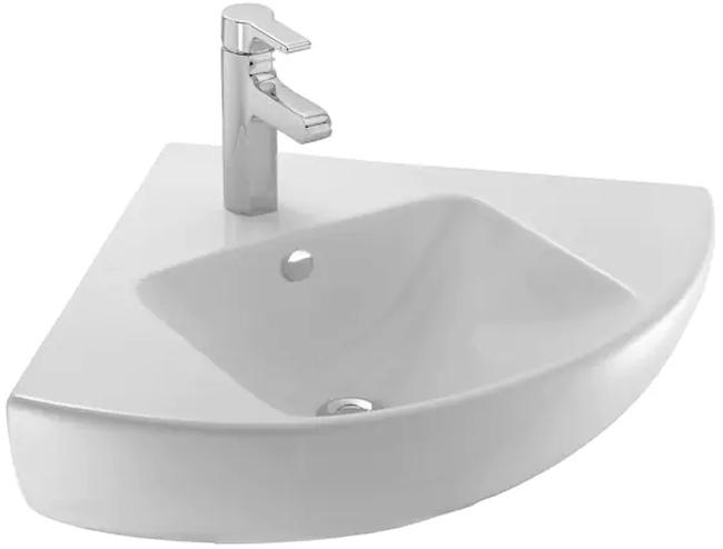 Раковина угловая керамическая 50х50 с отв.для смесителя ZZ