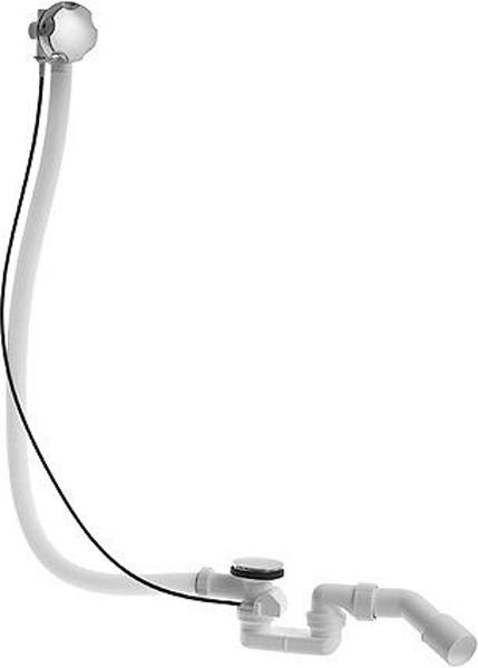 Слив-перелив для ванны, полуавтомат, с центральным выпуском, (цв.хром), D-Code ZZ