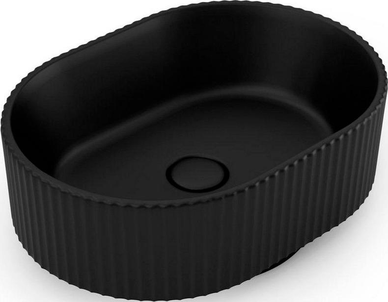 Раковина накладная ARTBASIN Vento 50, цв черный матовый, донноый клапан в КОМПЛ. ZZ