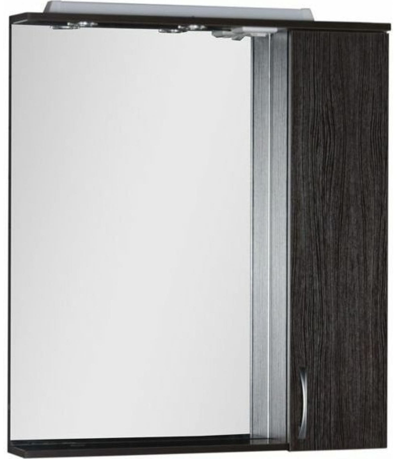 Зеркало Донна 80 цв.венге со светильн.+розетка ZZ