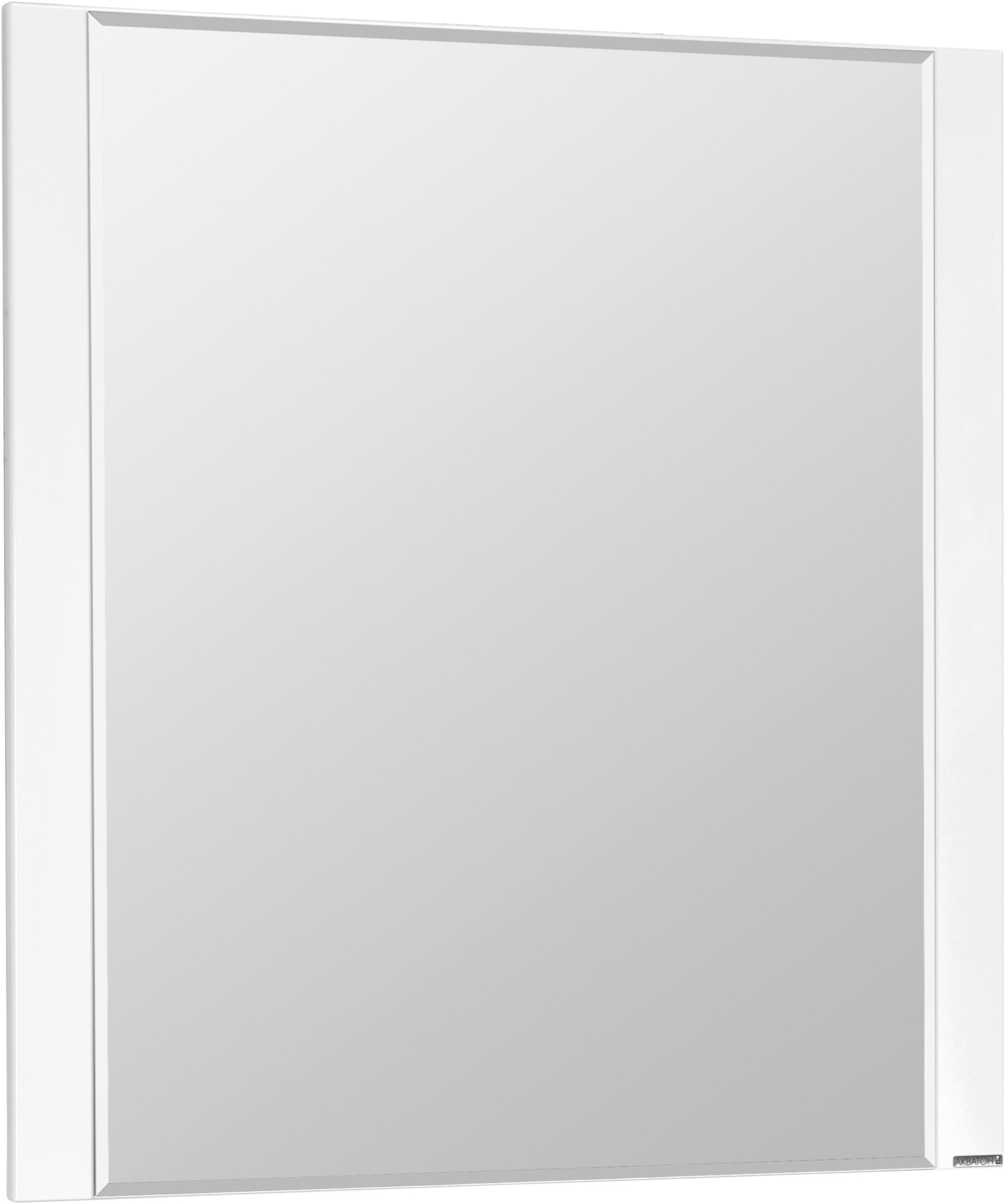Зеркало Ария 80 800*858*21, цвет белый глянец, крепеж в комплекте ZZ