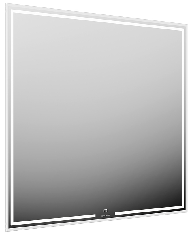 Зеркало MIO 90 (Ш)*80 (В) см, прямоугол., со встроенным диммером, белое