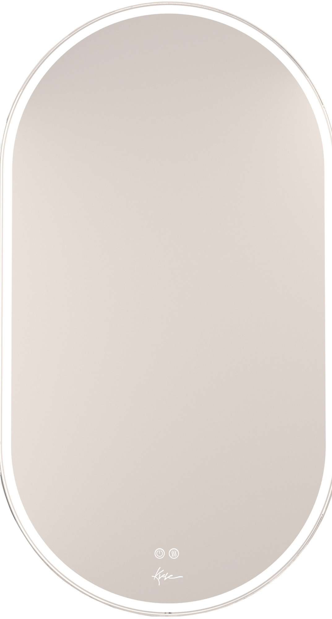 Зеркало овальное 500х900 мм с подсветкой и подогревом, Aura KL