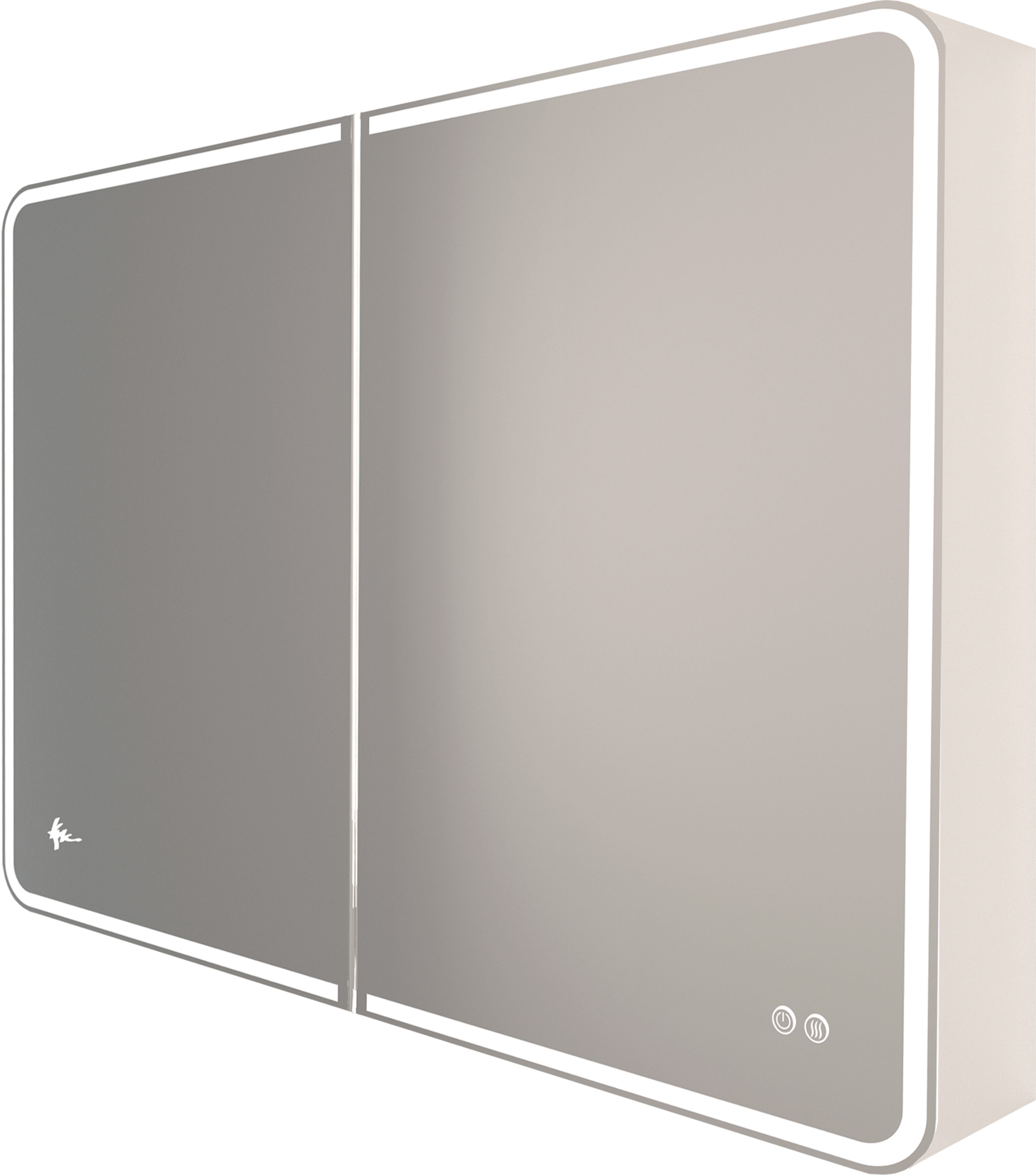 Зеркало-шкаф 800х800х140 мм с подсветкой и подогревом, Sky ZZ