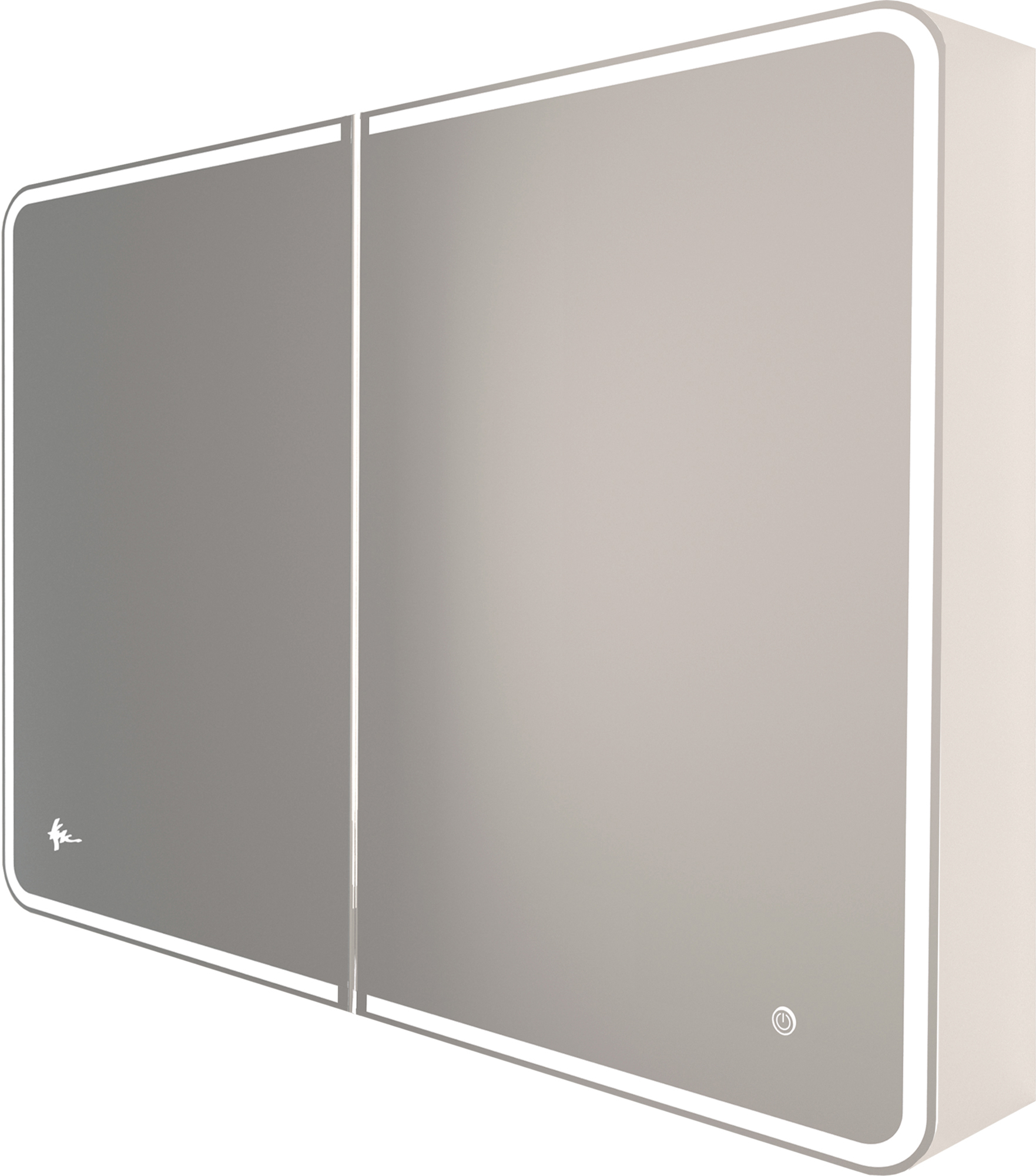 Зеркало-шкаф 800х800х140 мм с подсветкой и без подогрева, Sky KL