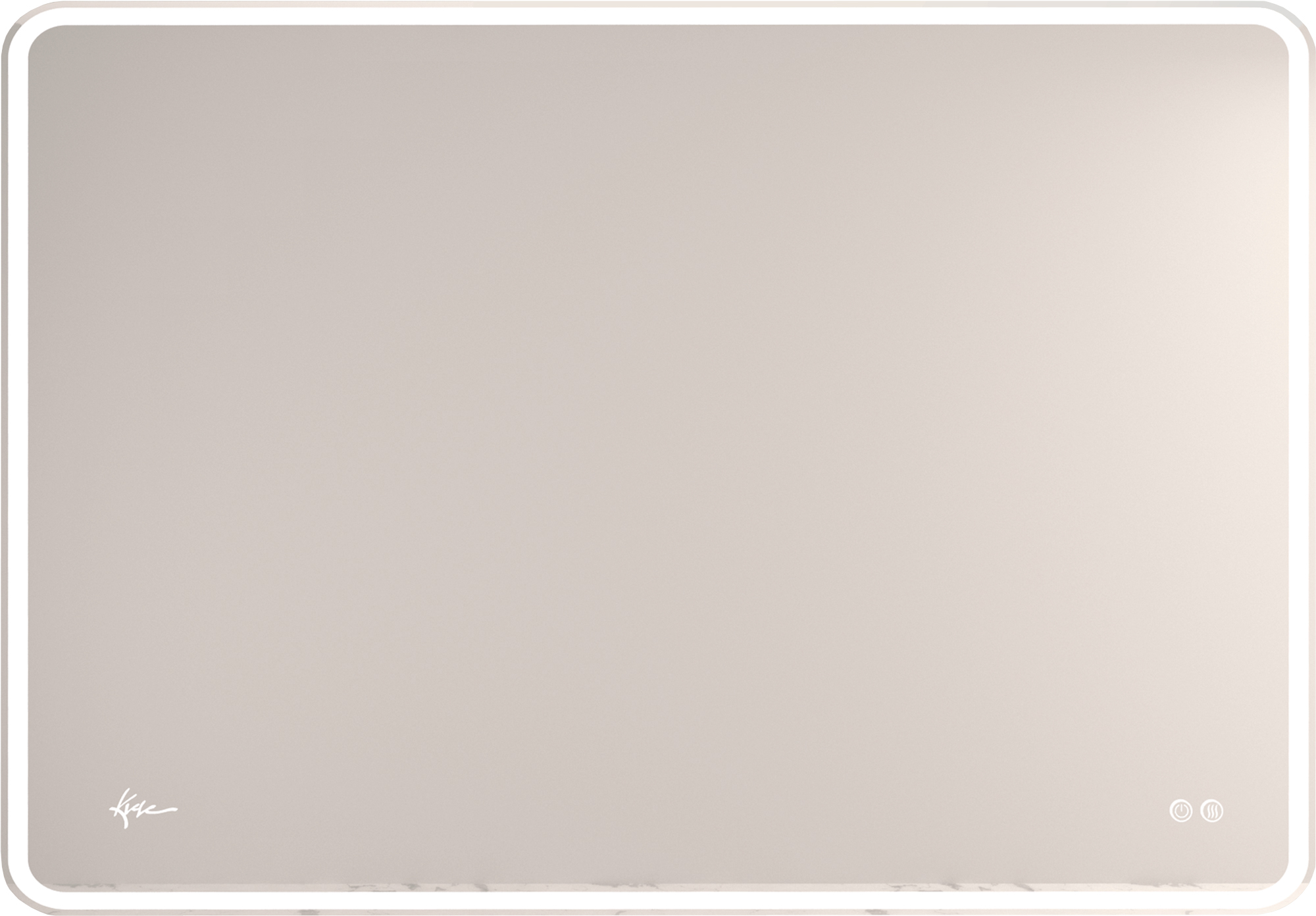 Зеркало прямоугольное 1000х800 мм с подсветкой и подогревом, MILAN (Venecia) KL