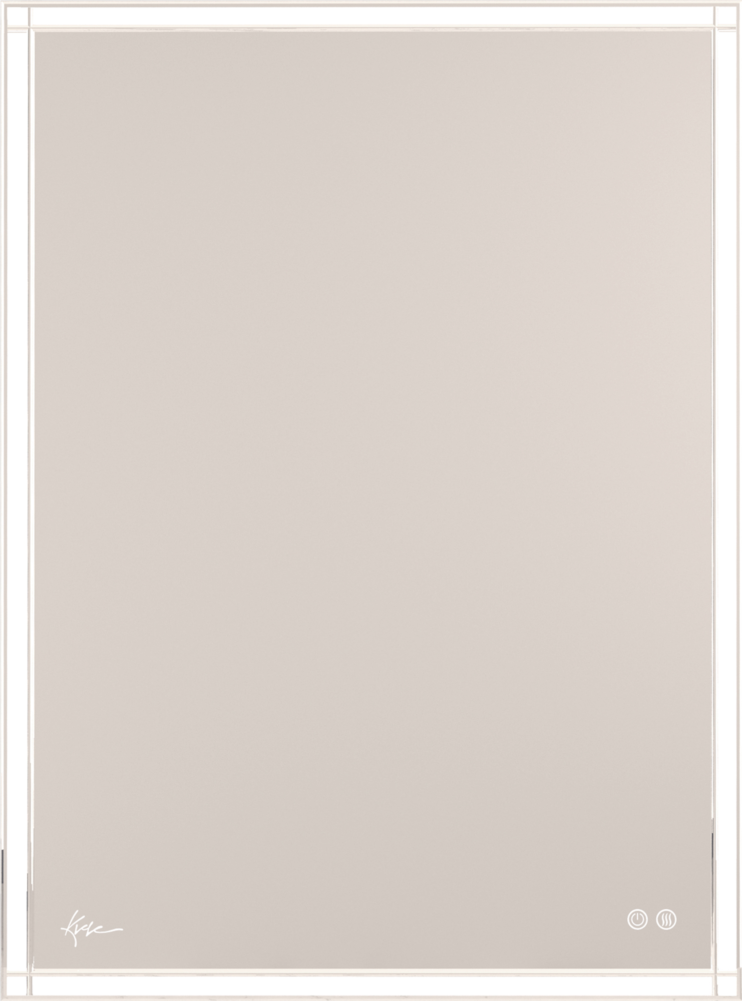 Зеркало прямоугольное 600х800 мм с подсветкой и подогревом, VERONA (Verona Lux) KL