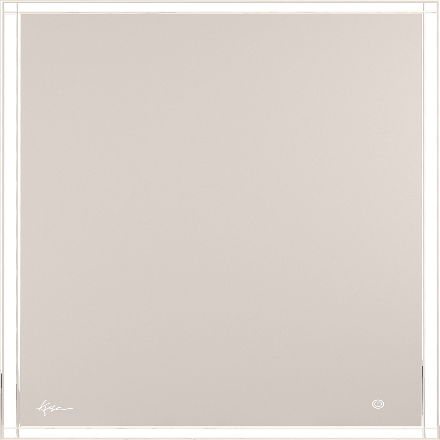 Зеркало прямоугольное 800х800 мм с подсветкой и без подогрева, VERONA (Verona Lux) ZZ