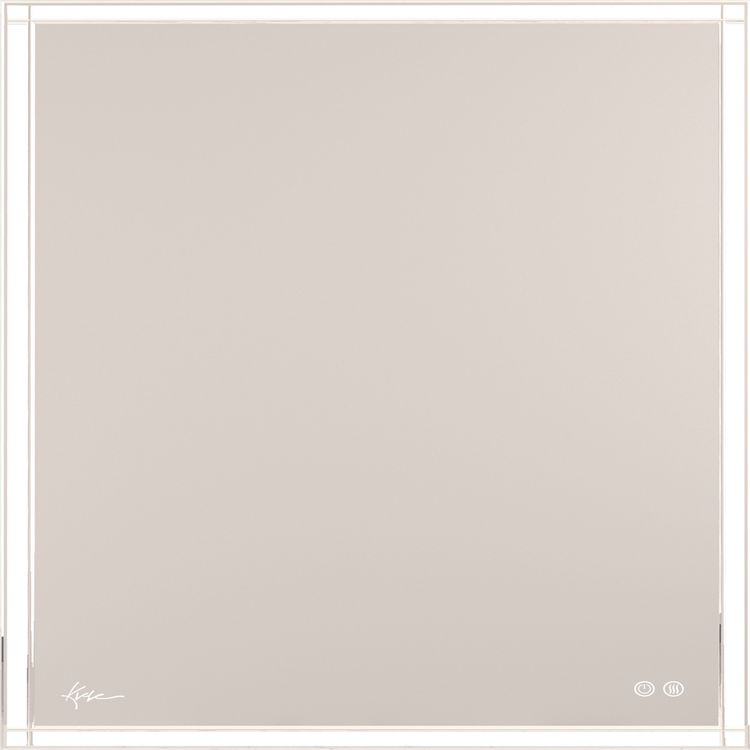 Зеркало прямоугольное 800х800 мм с подсветкой и подогревом, VERONA (Verona Lux) ZZ