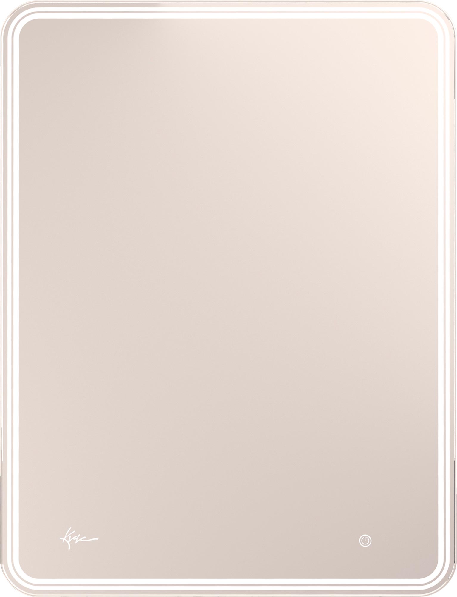 Зеркало прямоугольное 600х800 мм с подсветкой и без  подогрева, Malta ZZ