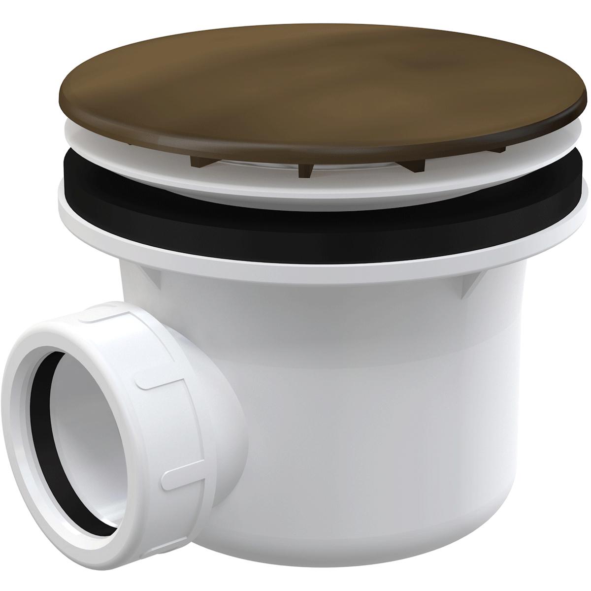 Сифон для душевого поддона d-90 мм, бронза ZZ