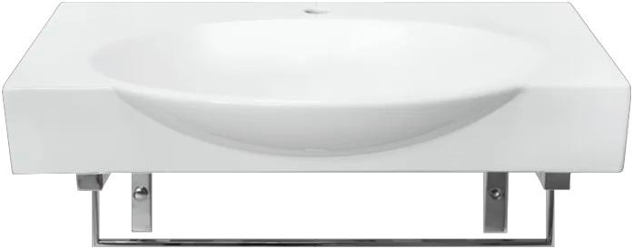 Раковина подвесная Sanita luxe Infinity76х45см на кронштейнах, БЕЗ донного клапана ZZ