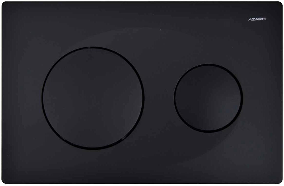 Кнопка смыва для инсталляции (круглая), цвет черный матовый ZZ