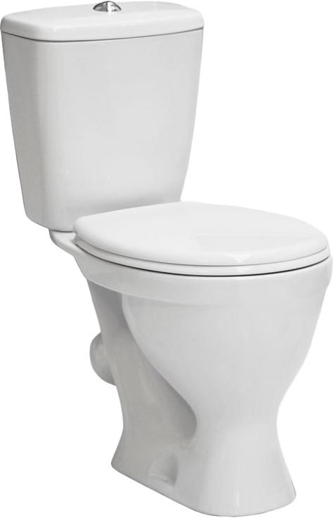 Унитаз-компакт "Эталон", косой выход, арматура 1-режим. "Уклад", сиденье полипропилен, крепление в комплекте