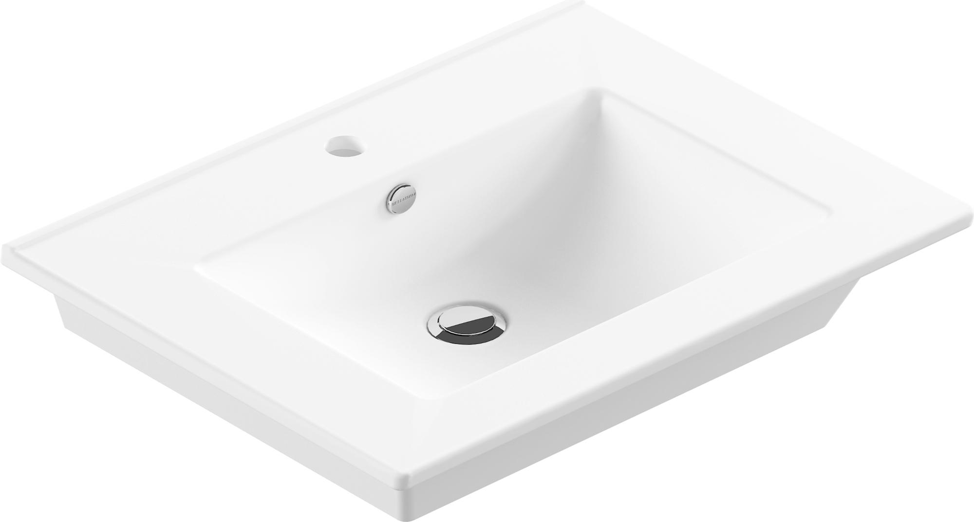 Раковина 75 см, для тумб STWORKI, цв. белый ZZ