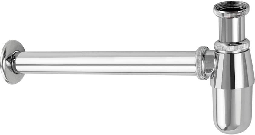 Сифон для раковины 1*1/4, без донного клапана, цв.хром