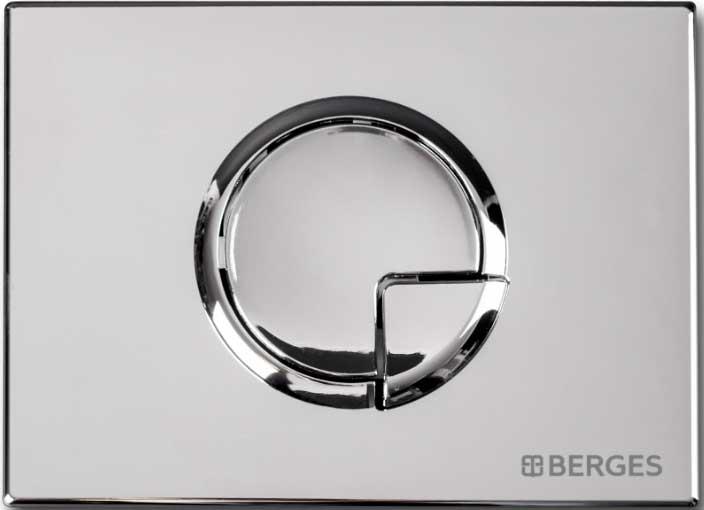 Клавиша для инсталляции, двухрежимная, цв. хром гланец ZZ