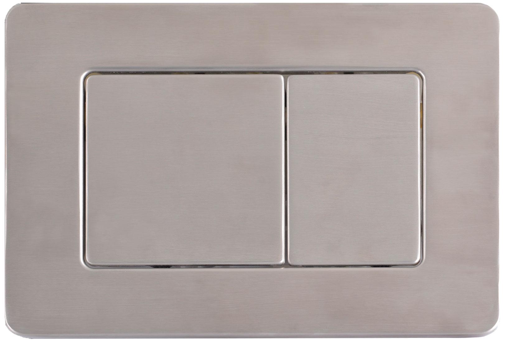 Клавиша двойного смыва 650-NB NIKEL BRUSH для инсталляции, нерж.сталь , ц. никель, ZZ