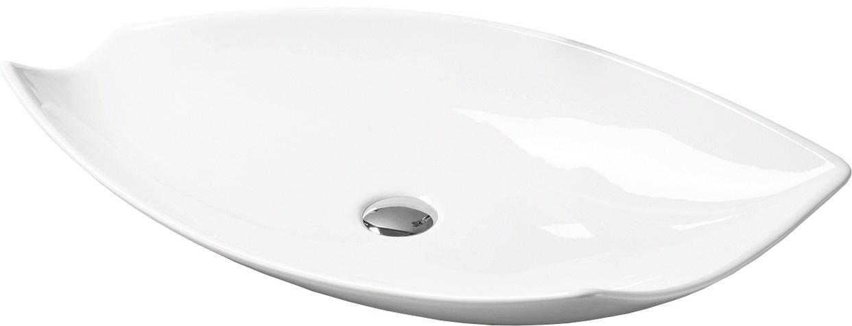 Раковина-чаша SantiLine SL-1029, 74x38х13 см, БЕЗ отверстия под смеситель, слива-перелива, донного клапа, ZZ