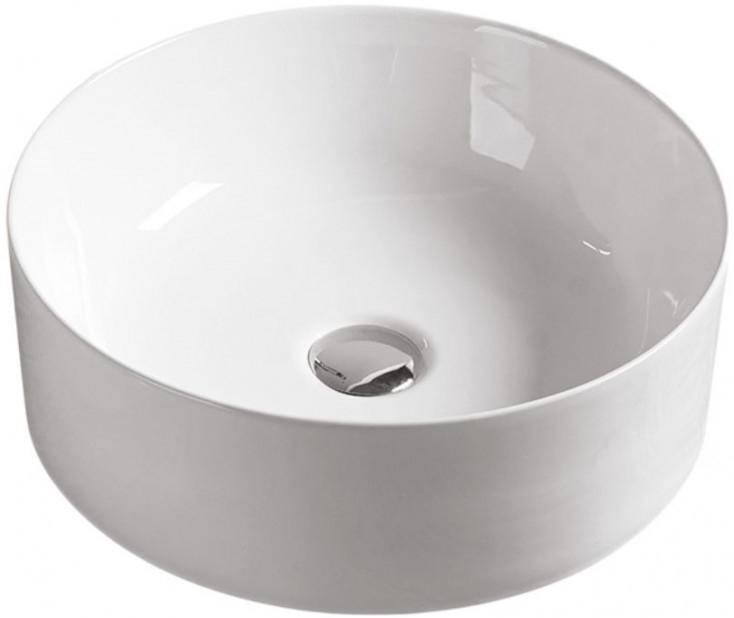 Раковина-чаша 41x41x16.5 см, БЕЗ сифона, белая, БЕЗ донного клапана. ZZ