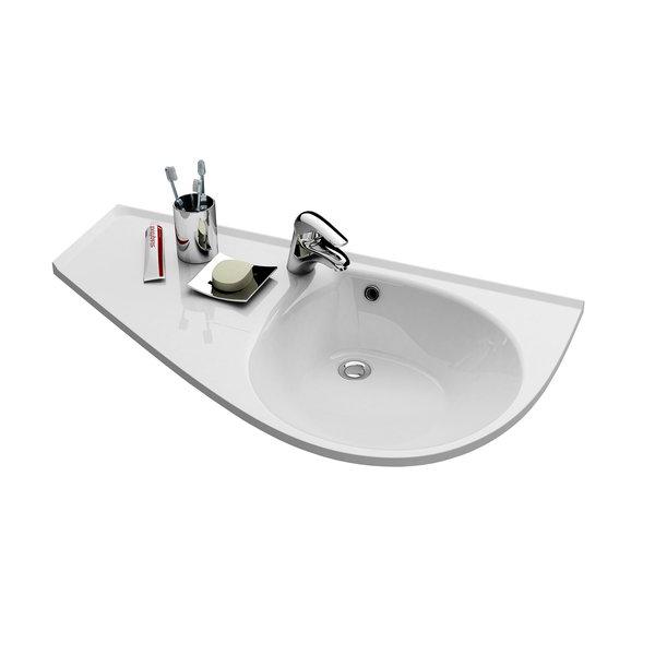 Умывальник AVOCADO "COMFORT" L белый с отвеpстиями