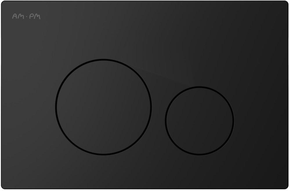 Клавиша для инсталляции PRO, пластик, пневматическая, черный матовый