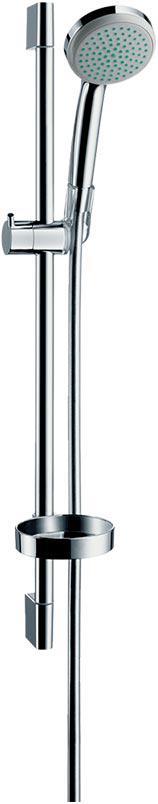 Душевой набор, стойка 65см, шланг, лейка, мыльница, (цв.хром), Croma 100 Mono ZZ