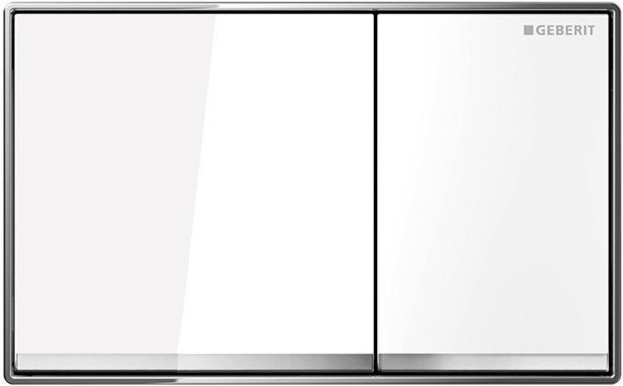 Клавиша смыва, (литой оцинкованный сплав белое стекло), Omega60 ZZ