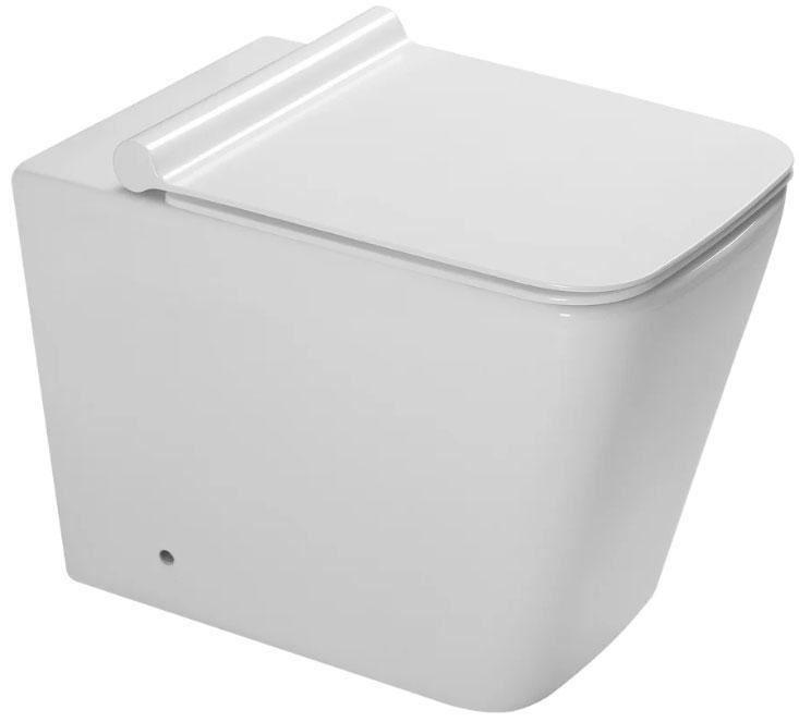 Унитаз приставной SL-5021 безободковый, крышка-сиденье с микролифтом в компл., цв. белый, ZZ